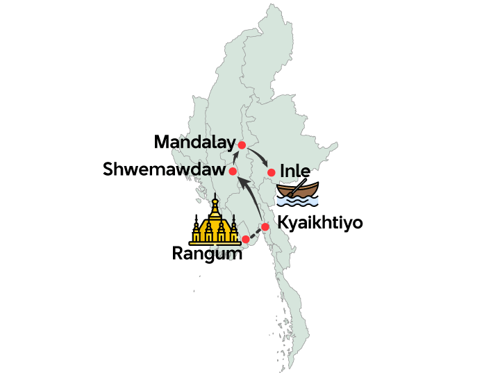 Exploração Do Myanmar 12 Dias